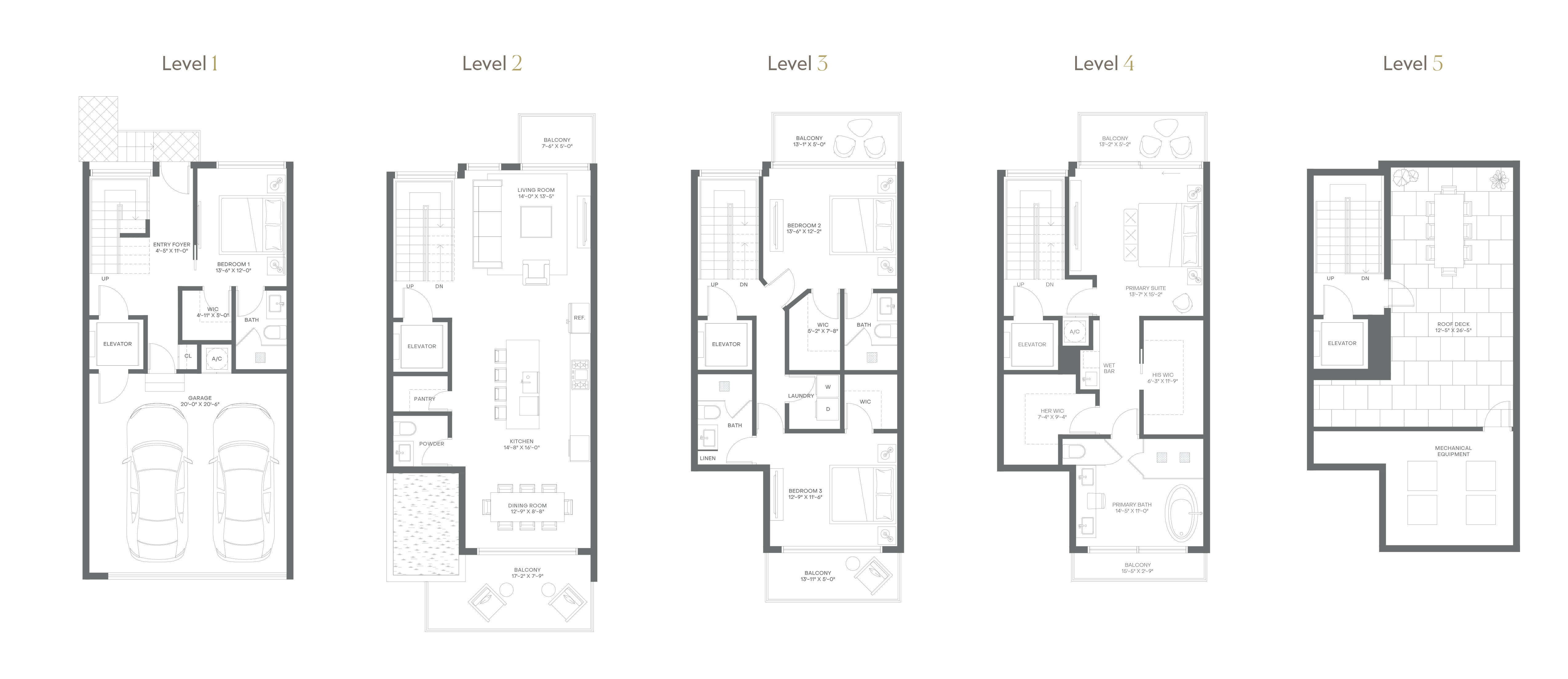 Villa B floor plan